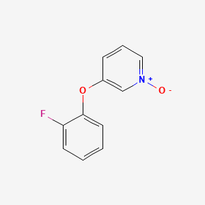 molecular formula C11H8FNO2 B8369083 3-(o-fluorophenoxy)pyridine N-oxide 