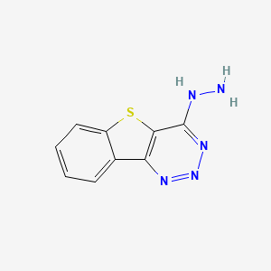 molecular formula C9H7N5S B8369155 [1]Benzothiolo[3,2-d]triazin-4-ylhydrazine CAS No. 58375-00-1