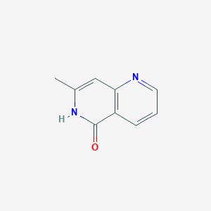 molecular formula C9H8N2O B8369180 7-Methyl-1, 6-naphthyridine-5 (6H)-one 