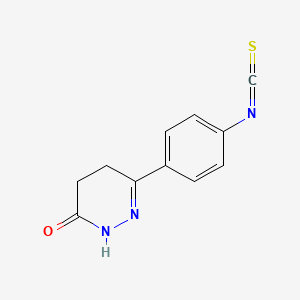 molecular formula C11H9N3OS B8369190 6-(4-isothiocyanatophenyl)-4,5-dihydro-3(2H)-pyridazinone 