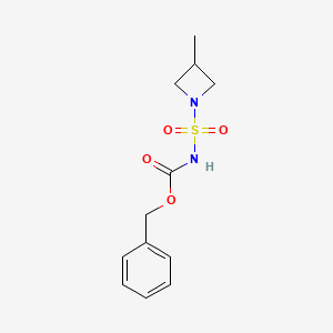 molecular formula C12H16N2O4S B8369228 Benzyl 3-methylazetidin-1-ylsulfonylcarbamate 