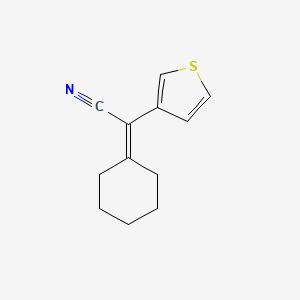 molecular formula C12H13NS B8369271 Cyclohexylidene(3-thienyl)acetonitrile 