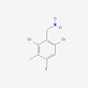 molecular formula C8H8Br2FN B8369275 (2,6-Dibromo-4-fluoro-3-methylphenyl)methanamine CAS No. 1188428-65-0