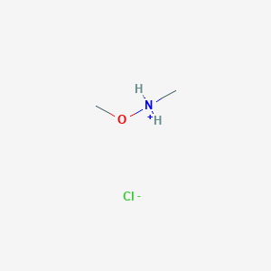 molecular formula C2H8ClNO B8369293 Methoxy(methyl)azanium;chloride 