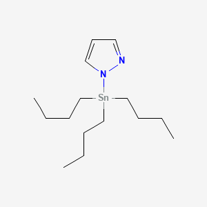 molecular formula C15H30N2Sn B8369319 1-(Tributylstannyl)-1H-pyrazole CAS No. 58416-68-5