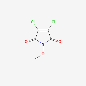 molecular formula C5H3Cl2NO3 B8369337 3.4-Dichloro-1-methoxy-pyrrole-2.5-dione 