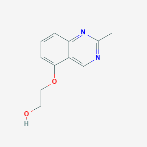 molecular formula C11H12N2O2 B8369344 2-(2-Methylquinazolin-5-yloxy)ethanol 