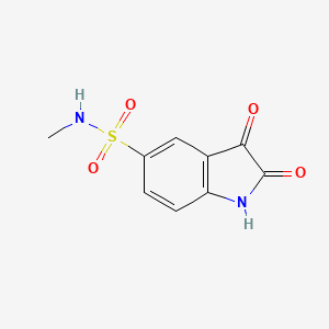 molecular formula C9H8N2O4S B8369347 1h-Indole-2,3-dione-5-sulfonic acid methylamide CAS No. 222036-54-6