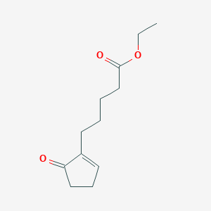 molecular formula C12H18O3 B8369403 2-(4-Carbethoxybutyl)-2-cyclopentenone 