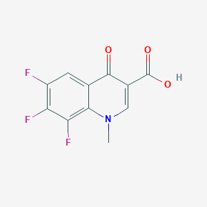 molecular formula C11H6F3NO3 B8369414 6,7,8-Trifluoro-1,4-dihydro-1-methyl-4-oxoquinoline-3-carboxylic acid 