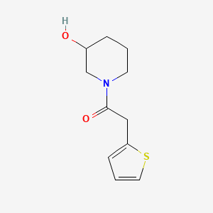 molecular formula C11H15NO2S B8369421 1-(2-Thiopheneacetyl)-3-hydroxypiperidine 