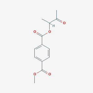 molecular formula C13H14O5 B8369443 Methyl 3-oxobutan-2-yl terephthalate 