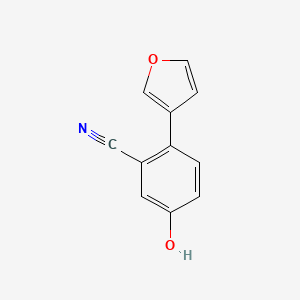 molecular formula C11H7NO2 B8369450 2-Furan-3-yl-5-hydroxy-benzonitrile CAS No. 943749-64-2