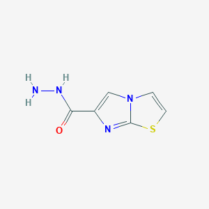 molecular formula C6H6N4OS B8369455 Imidazo[2,1-b]thiazole-6-carbohydrazide 