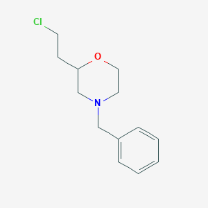 molecular formula C13H18ClNO B8369465 2-(2-Chloroethyl)-4-benzylmorpholine 