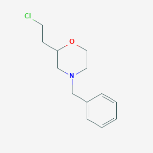 molecular formula C13H18ClNO B8369465 4-benzyl-2-(2-chloroethyl)morpholine 