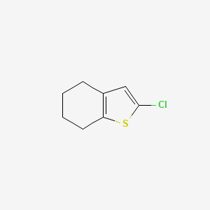 molecular formula C8H9ClS B8369538 2-Chloro-4,5,6,7-tetrahydrobenzo[b]thiophene 