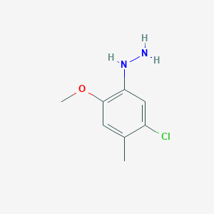 molecular formula C8H11ClN2O B8369636 (5-Chloro-4-methyl-2-methoxyphenyl)hydrazine 