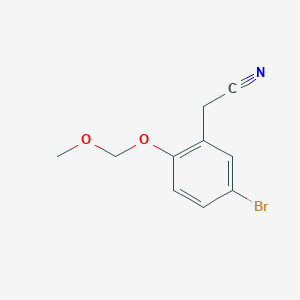 molecular formula C10H10BrNO2 B8369645 5-Bromo-2-methoxymethoxybenzyl cyanide 