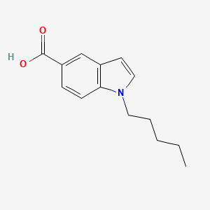 molecular formula C14H17NO2 B8369648 1-Pentyl-1H-indole-5-carboxylic acid 