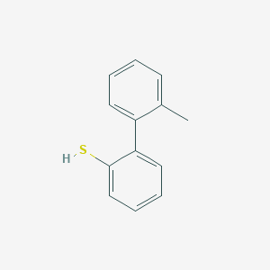 molecular formula C13H12S B8369655 2'-Methyl[1,1'-biphenyl]-2-thiol CAS No. 87221-17-8