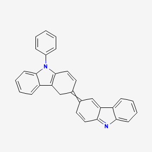 molecular formula C30H20N2 B8369686 3-(9-phenyl-4H-carbazol-3-ylidene)carbazole 