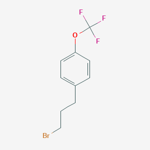 molecular formula C10H10BrF3O B8369700 1-(3-Bromopropyl)-4-trifluoromethoxybenzene 