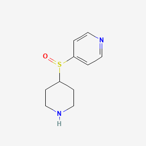 molecular formula C10H14N2OS B8369713 4-[(4-Pyridyl)sulfinyl]piperidine 