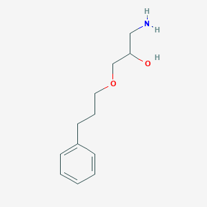 molecular formula C12H19NO2 B8369763 3-(3-Phenylpropoxy)-2-hydroxypropylamine 