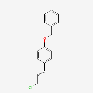 molecular formula C16H15ClO B8369786 4-Benzyloxy-cinnamyl chloride 