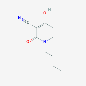 molecular formula C10H12N2O2 B8369794 1-Butyl-4-hydroxy-2-oxo-1,2-dihydro-pyridine-3-carbonitrile 