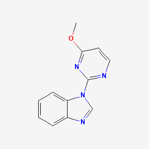 molecular formula C12H10N4O B8369821 1-(4-Methoxypyrimidin-2-yl)-benzimidazole 
