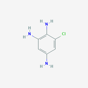 molecular formula C6H8ClN3 B8369831 6-Chloro-1,2,4-triamino-benzene 