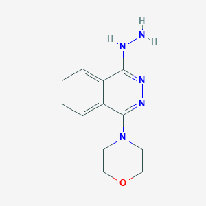 molecular formula C12H15N5O B8369864 1-Hydrazino-4-morpholino phthalazine 