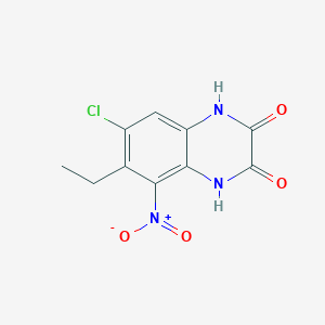 7-Chloro-6-ethyl-5-nitro-1,4-dihydro-quinoxaline-2,3-dione