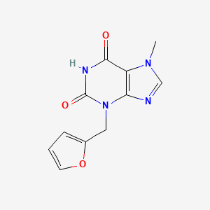 molecular formula C11H10N4O3 B8369972 3-(2-Furylmethyl)-7-methylxanthine 