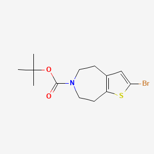 2-Bromo-4,5,7,8-tetrahydro-thieno[2,3-d]azepine-6-carboxylic acid tert-butyl ester