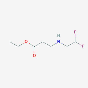 molecular formula C7H13F2NO2 B8370146 Ethyl 3-(2,2-difluoroethylamino)propanoate 