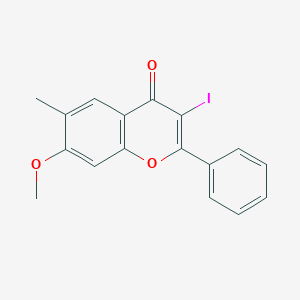 3-Iodo-7-methoxy-6-methyl-2-phenyl-chromen-4-one