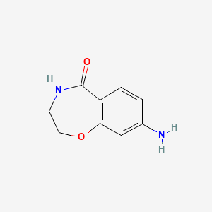 8-amino-3,4-dihydro-2H-benzo[f][1,4]oxazepin-5-one