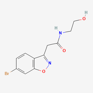 2-(6-bromo-1,2-benzisoxazol-3-yl)-N-(2-hydroxyethyl)acetamide