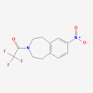 2,2,2-trifluoro-1-(7-nitro-4,5-dihydro-1H-benzo[d]azepin-3(2H)-yl)ethanone