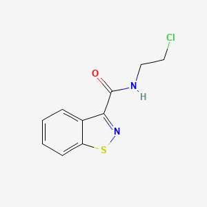 molecular formula C10H9ClN2OS B8370239 N-(2-chloroethyl)-1,2-benzisothiazole-3-carboxamide 