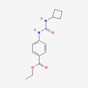 molecular formula C14H18N2O3 B8370246 Ethyl 4-(3-cyclobutylureido)benzoate 