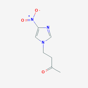 molecular formula C7H9N3O3 B8370270 4-(4-Nitro-1H-imidazole-1-yl)-2-butanone 