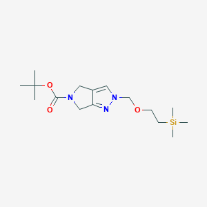 tert-Butyl 2-((2-(trimethylsilyl)ethoxy)methyl)-2,6-dihydropyrrolo[3,4-c]pyrazole-5(4H)-carboxylate