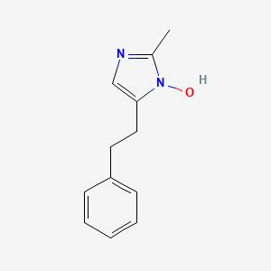 molecular formula C12H14N2O B8370322 2-Methyl-5-phenethyl-imidazol-1-ol 