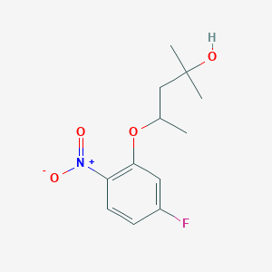 4-(5-Fluoro-2-nitrophenoxy)-2-methylpentan-2-ol