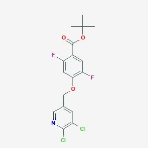 tert-Butyl 4-((5,6-dichloropyridin-3-yl)methoxy)-2,5-difluorobenzoate