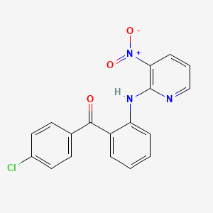 (4-Chlorophenyl){2-[(3-nitropyridin-2-yl)amino]phenyl}methanone